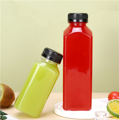 Empty Plastic 100ml 250ml 350ml 500ml 1000ml Juice Bottles With Screw Cap suppliers