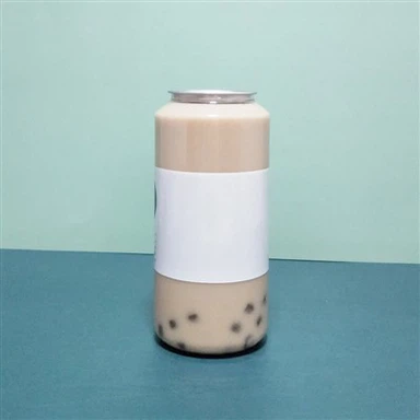 Garrafa de bebidas com logotipo personalizado, lata para animais de estimação, bolo, sorvete, lata plástica para animais de estimação com tampa, lata transparente para animais de estimação