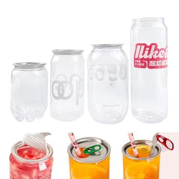 Garrafa transparente NH H para vedação de lata pop