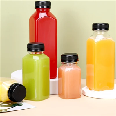 Garrafa de bebida de plástico 100ml 500ml 1000ml com tampa de parafuso
