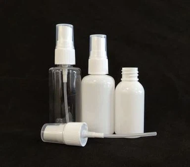 Garrafa de plástico com spray