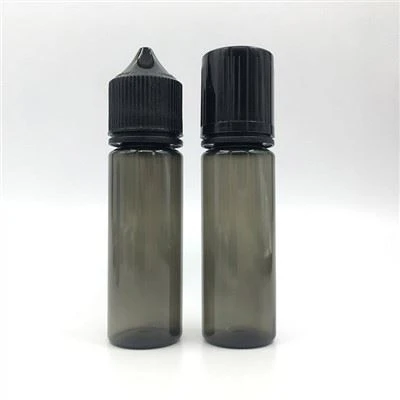 10ml 15ml 30ml 50ml 60ml 100ml 120ml Pet Frasco Squeeze de Plástico/Garrafa Conta-gotas de Plástico Transparente/Garrafas de Plástico Eliquid Transparentes Com Tampa Preta V3 E Garrafa Líquida