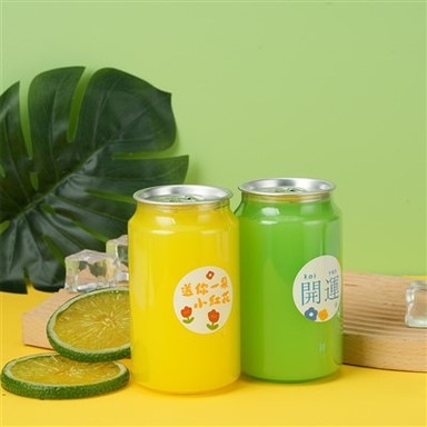 A bebida plástica transparente da soda pode 500ml 350ml com tampa de alumínio da China